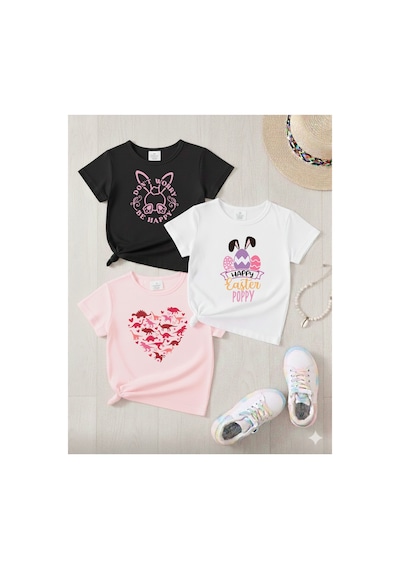 Stil-x Yeniz Sezon 3' Lü Takım Kız Çocuk Tshirt, Çok Renkli, %100 Pamuk Çok Renkli-y3 Stil-x Yeniz Sezon 3' Lü Takım Kız Çocuk Tshirt, Çok Renkli, %100 Pamuk Çok Renkli-y3
