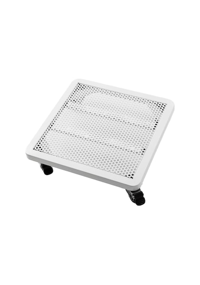 Tr Büyük İç Mekan/dış Mekan Saksıları İçin Tekerlekler Üzerinde Dayanıklı Siyah Metal Bitki Standı, 45x45x9 Genel