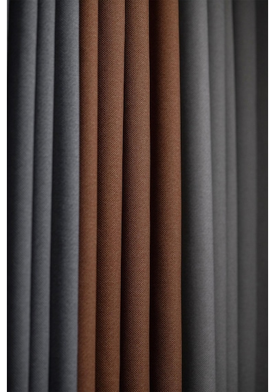 Terra 140x270 Cm 2 Adet Blackout Fon Perde Gri