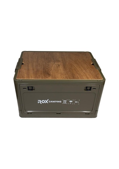 Rox Camping 0304 Katlanır Kamp Kutusu 55 Litre Açık Kahverengi