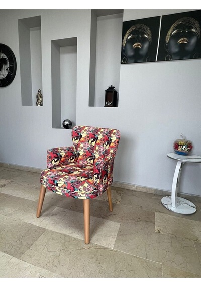 Azra Mobilya Çay Seti Koltuk Takımı - Cafe - Balkon - Bahçe - Ofis Mobilyası - Oturma Grubu Kırmızı
