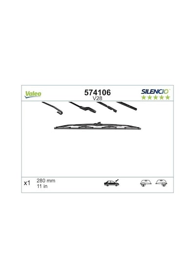 Jeep Cherokee Arka Silecek Supurgesi 2002-2011 Valeo 574106