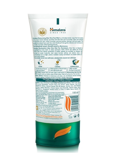 Himalaya Since 1930 Nemlendirici Yüz Yıkama Jeli, Salatalık, Aloe Vera, Parabensiz, Normal Ve Kuru C Sku: Smg8690010423665