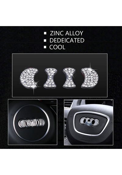 Audi Taşlı Direksiyon Logosu Kristal Audi Stone Steering Wheel