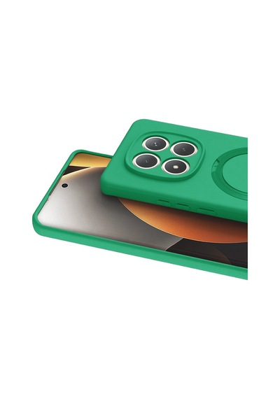 Redmi Note 15 Pro 4g Regal Magsafe Standlı Kapak - Yeşil Bz8683140925659