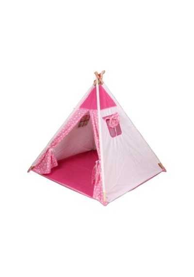 Abbie Kız Çocuk Pembe Ahşap Oyun Çadırı Pembe