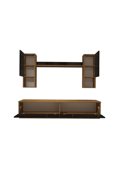 Decoraktiv Eko 5dab Mdf Std Tv Ünitesi Tv Sehpası Pera - Siyah