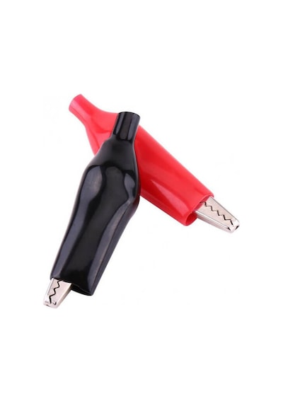Timsah Ağızlı Klips Krokodil 2'li Set Kırmızı Siyah 2.8 CM