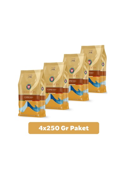 Espresso Golden Horn Blend 4x250 Gr. Çekirdek Veya Öğütülmüş Kahve Çekirdek Kahve