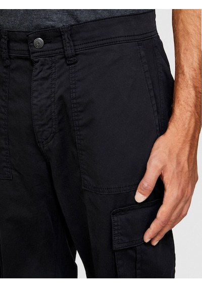 Rahat Kalıp Yarı Parlak Kargo Pantolon Erkek Siyah T-shirt - 323a47u4sf03w Siyah