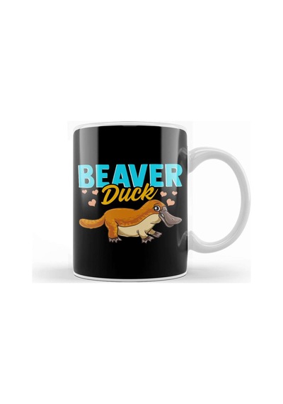 Beaver Duck Platypus Pun Cute Duck Billed Platypus Kupa Bardak Porselen Karışık