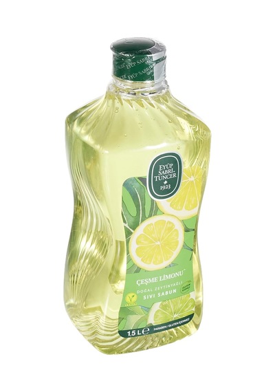 Eyüp Sabri Tuncer Doğal Zeytinyağlı Sıvı Sabun Çeşme Limonu 1,5 L Pet Şişe 1 X 1500 Ml