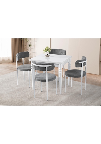 Pınar Alfa Açılır Mutfak Masa Sandalye Takımı 70x80