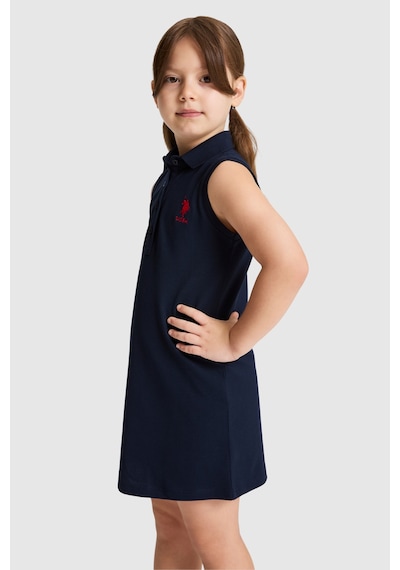 U.S. Polo Assn. Kız Çocuk Lacivert Elbise Örme 50325639-vr033