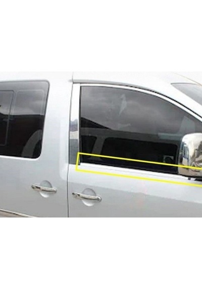 Vw Caddy 2010-2011-2012-2013-2014 Krom Cam Çıtası 4 Parça Paslanmaz Çelik