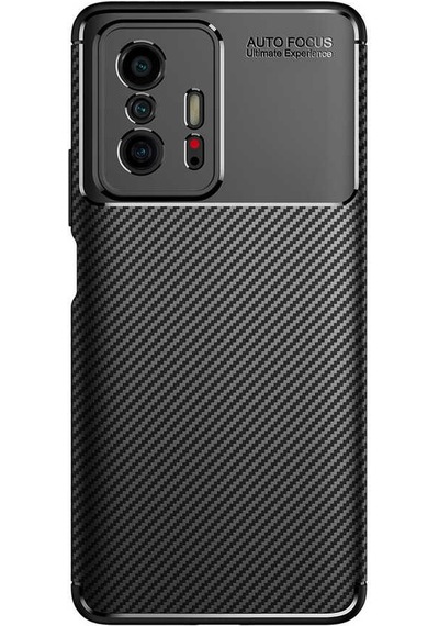 Xiaomi Mi 11t Pro 5g Kılıf Kamera Çıkıntılı Karbon Fiber Dokulu Renk Atmaz Kapak Negro
