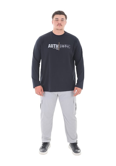 Erkek 115-155 Kilo Arası İçin Uygun Uzun Kol Bisiklet Yaka Mevsimlik Baskılı İnce Sweatshirt Lacivert Erkek 115-155 Kilo Arası İçin Uygun Uzun Kol Bisiklet Yaka Mevsimlik Baskılı İnce Sweatshirt Lacivert
