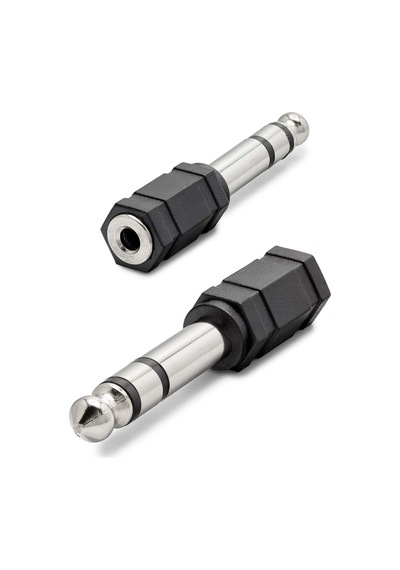 6.35 Mm To 3.5 Mm Stereo Jack Adaptör Siyah Hdx1265