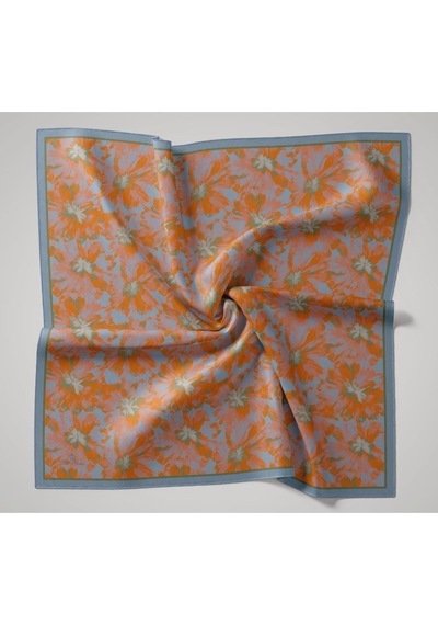 Silk Home Velora Eşarp 161001-21 Mavi, Turuncu, Yeşil