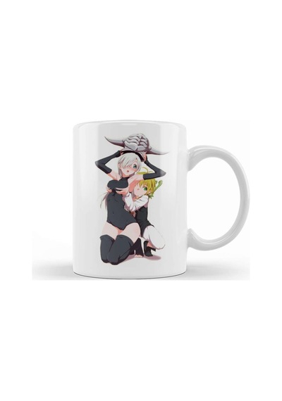 Meliodas Elizabeth Tthe Seven Deadly Sins Kupa Bardak Porselen Karışık