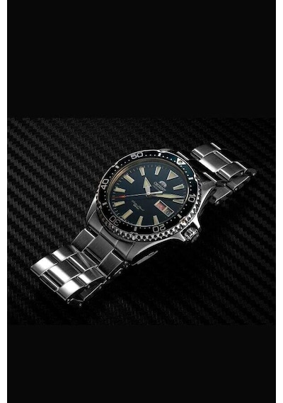 Orient Ra-aa0004e39b Kurmalı Otomatik Çelik Gri Yeşil Kadran 20 Atm 42 Mm Erkek Kol Saati Gri