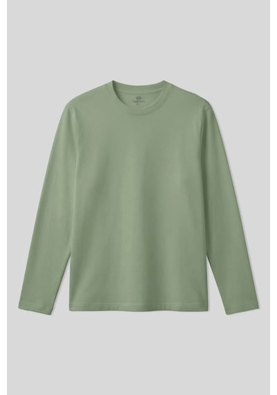 Tommy Life Kaktüs Standart Fit Basic O Yaka Erkek Sweatshirt - 87997 Camel