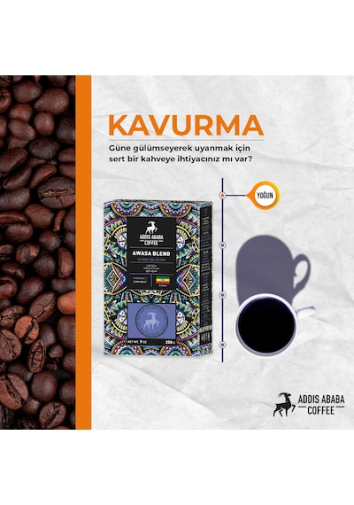 Addis Ababa Coffee Awasa Blend Kahve Moka Pot 4 x 250 G