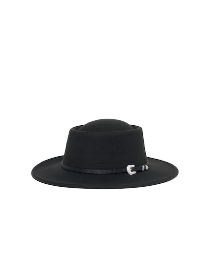 Berellini Kaşe Kaşmir - Unisex Geniş Fotör Siyah
