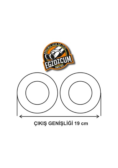 90 Mm. Dışı Krom Sağ/sol Takım 2 Adet Çift Çıkış Akrapoviç Egzoz Ucu