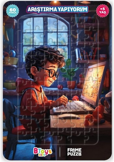 Btoys Kıds 60 Parça Puzzle Araştırma Yapıyorum 9114