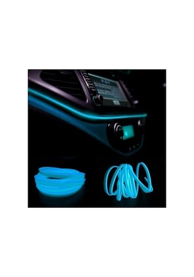 Araç İçi Torpido Ledi, Neon Led Şerit, Buz Mavi Renk