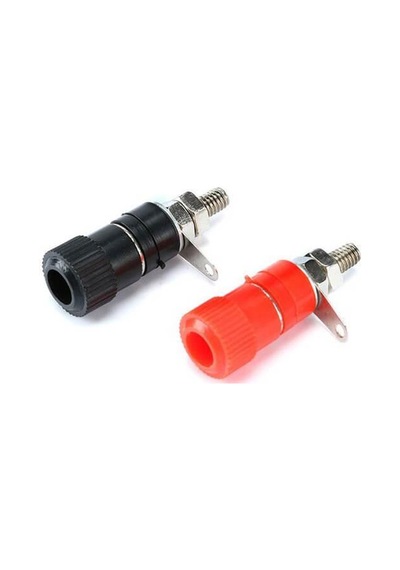 Koodmax 5 Takım 4mm Orta Boy Born Klemens 5 Kırmızı - 5 Siyah
