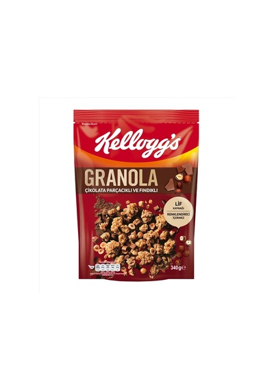 Ülker Kellogg's Granola Çikolata Fındıklı 340 G 4'li Avantaj Paketi Mıchu