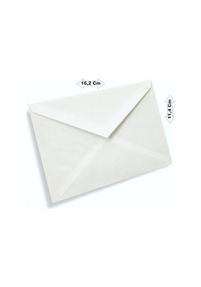 Zarf 100'lü 114x162 Ebat Mektup Zarfı Para Zarfı Davetiye Zarfı