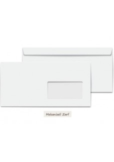 As-1017 Mekanize Zarf Pencereli 1.hamur 90gr.200lü Pk. 11.3x23.5cm