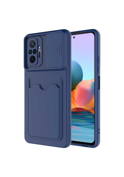 Xiaomi Redmi Note 10 Pro Kılıf Zore Kartix Kartlık Bölmeli Kılıf