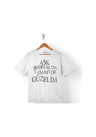 Aşk Bodrumda Yaşanıyor Güzelim Bodrum Tatil Çocuk Tişört 001