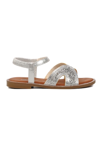 Gümüş Kadın Düz Sandalet 286069 Z Gümüş