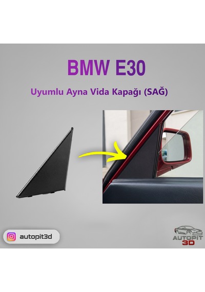 Bmw E30 Uyumlu İç Ayna Kapağı Sağ Taraf