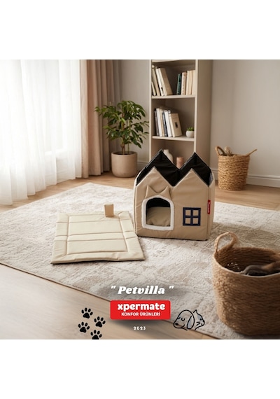 edi Evi Kedi Yuvası Kapalı Kedi Kulübesi Pet Villa