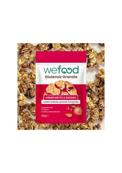 Glutensiz Granola Kırmızı Meyve & Bademli 250 Gr