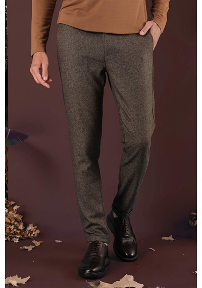 Efor P 1138 Slim Fit Kahve Klasik Pantolon Kahverengi