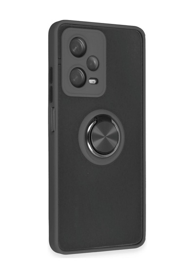 Xiaomi Redmi Note 12 5g Kılıf Montreal Yüzüklü Silikon Kapak - Siyah 0.2M-Çok Renkli