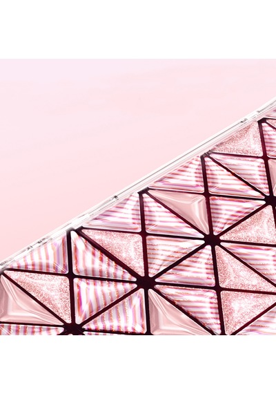 İphone 17 Uyumlu Kılıf 3d Buz Blok Desenli Zore Paris Kairo Tpu Kapak Pembe