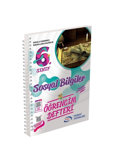 6.Sınıf Sosyal Bilgiler Öğrencim Defteri Murat Yayınları