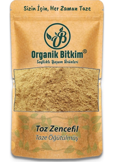 Organik Bitkim Zencefil Toz (Öğütülmüş) 250 G