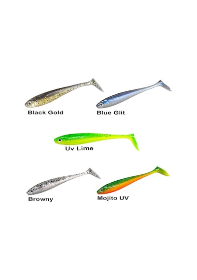Ryuji Panic Shad 9cm 5.5gr Silikon Yem Pearl White Glow