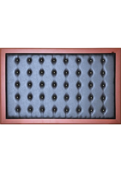 100x180 Cm Mdf Çerçeveli Makam Arkası Deri Pano Beyaz