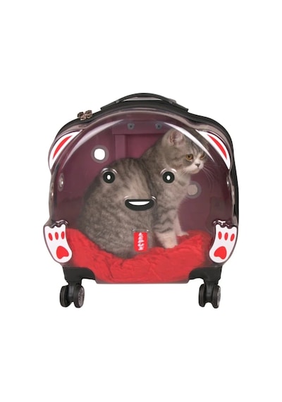 Lepus Wheel Bag Tekerlekli Kedi Ve Köpek Taşıma Çantası Pembe 42x44x23 Cm