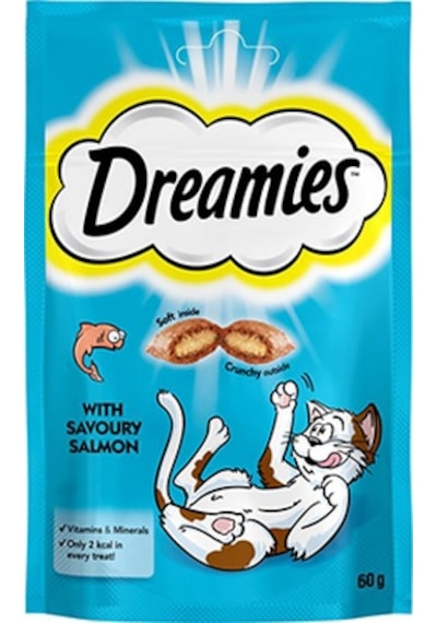 Dreamies Somonlu Kedi Ödül Bisküvisi 60 G